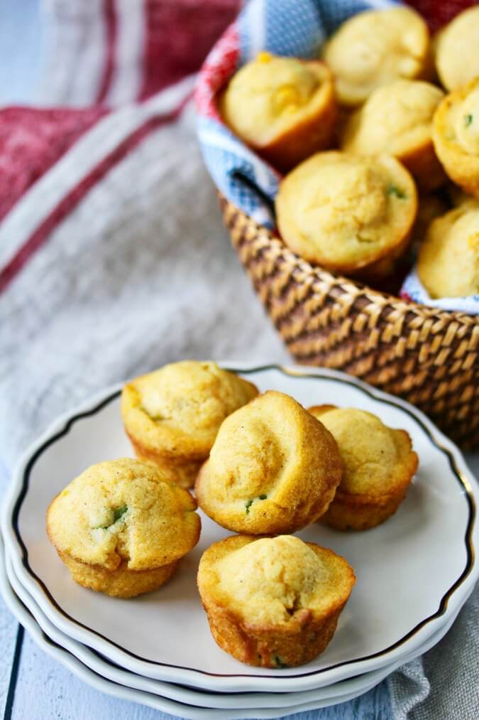 Jalapeño Corn Bread Muffins with Cheddar Butter Karen's Kitchen Stories