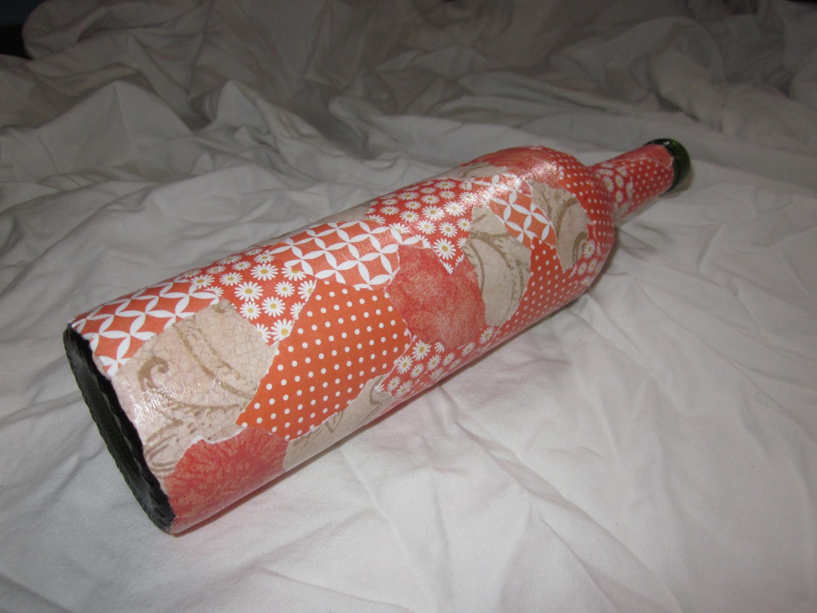 Criminally Crafty in MKE Wine Bottles, Paper Mache Style