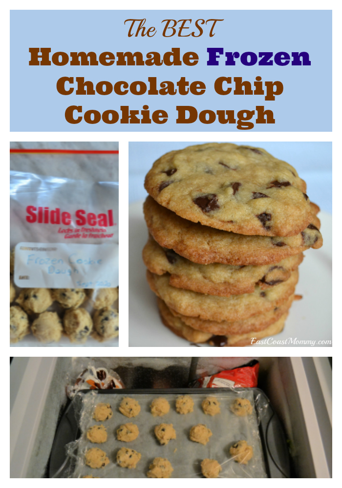 East Coast Mommy The BEST Homemade Frozen Chocolate Chip Cookie Dough