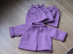 Baby Raglan Charity Sweater and Hat