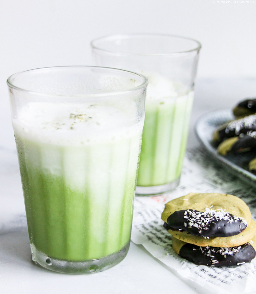 Matcha Cookies mit Kokos