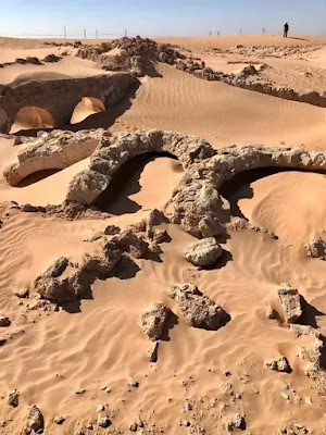 Sedrata, ruins covered in sand