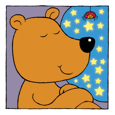 picture of sleepy bear from Sleepy Animals kindle children's picture book