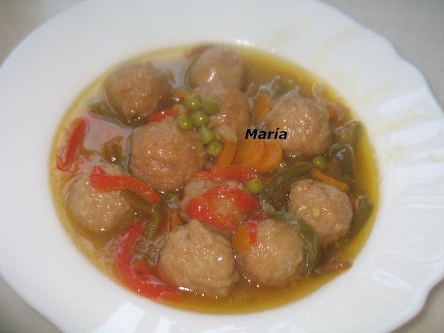 Albondigas con verduras