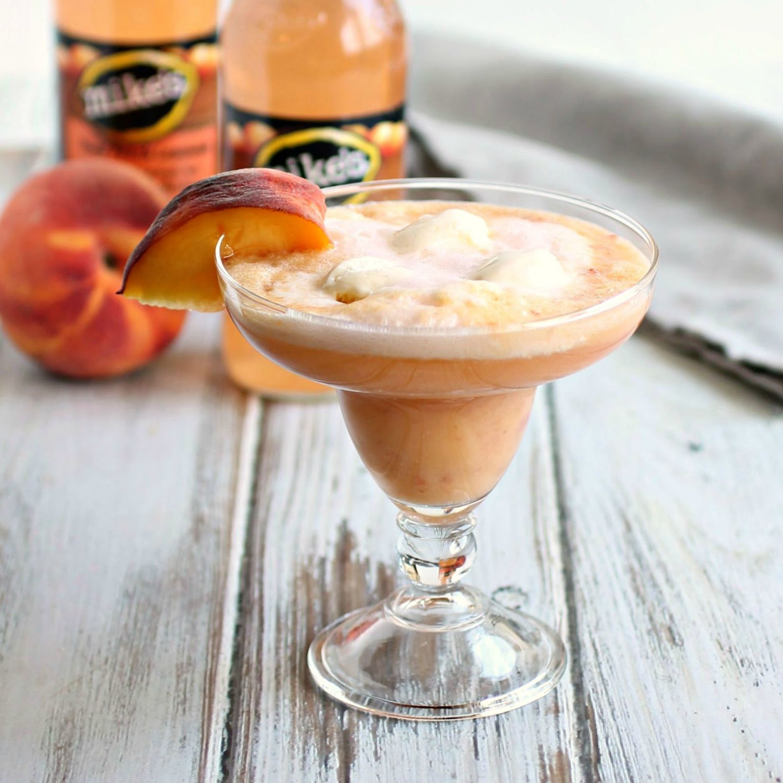 Hungry Couple Rummy Peach Ice Cream Float
