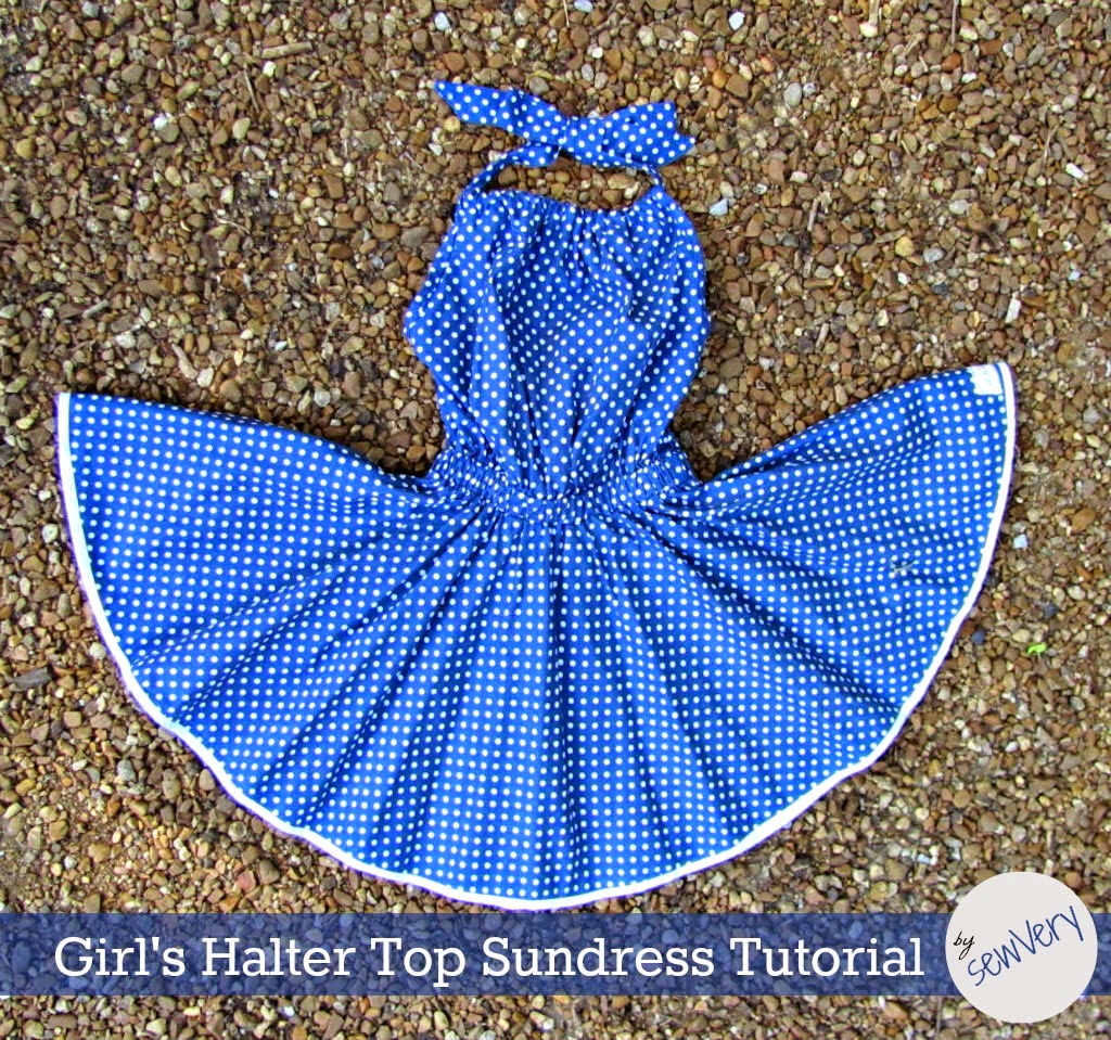 sewVery Girl's Halter Top Sundress Tutorial