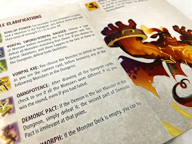 An excerpt from the Welcome to the Dungeon rules book, showing a selection of the hero equipment.