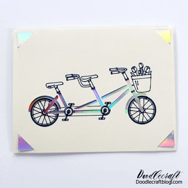 Make an insert card with the Cricut joy and the Card making mat.
