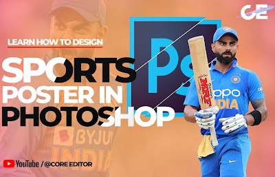 Adobe Photoshop 2020 : How to Design Cricket or Sports Poster in Photoshop.