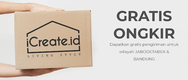 Gratis Ongkir belanja Furniture Online di iCreate.id