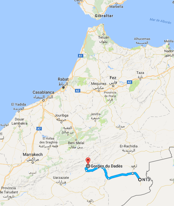 Relatos improbables: RETO EN VESPA. MARRUECOS 2016: Merzouga - Dades Relatos improbables: RETO EN VESPA. MARRUECOS 2016: Merzouga - Dades