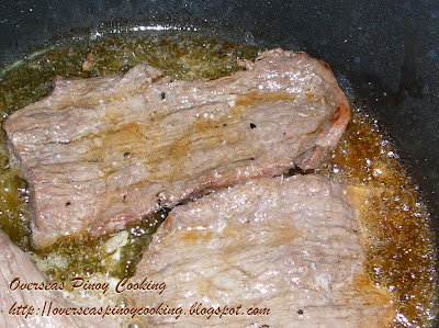 Beef Tapa - Frying Procedure