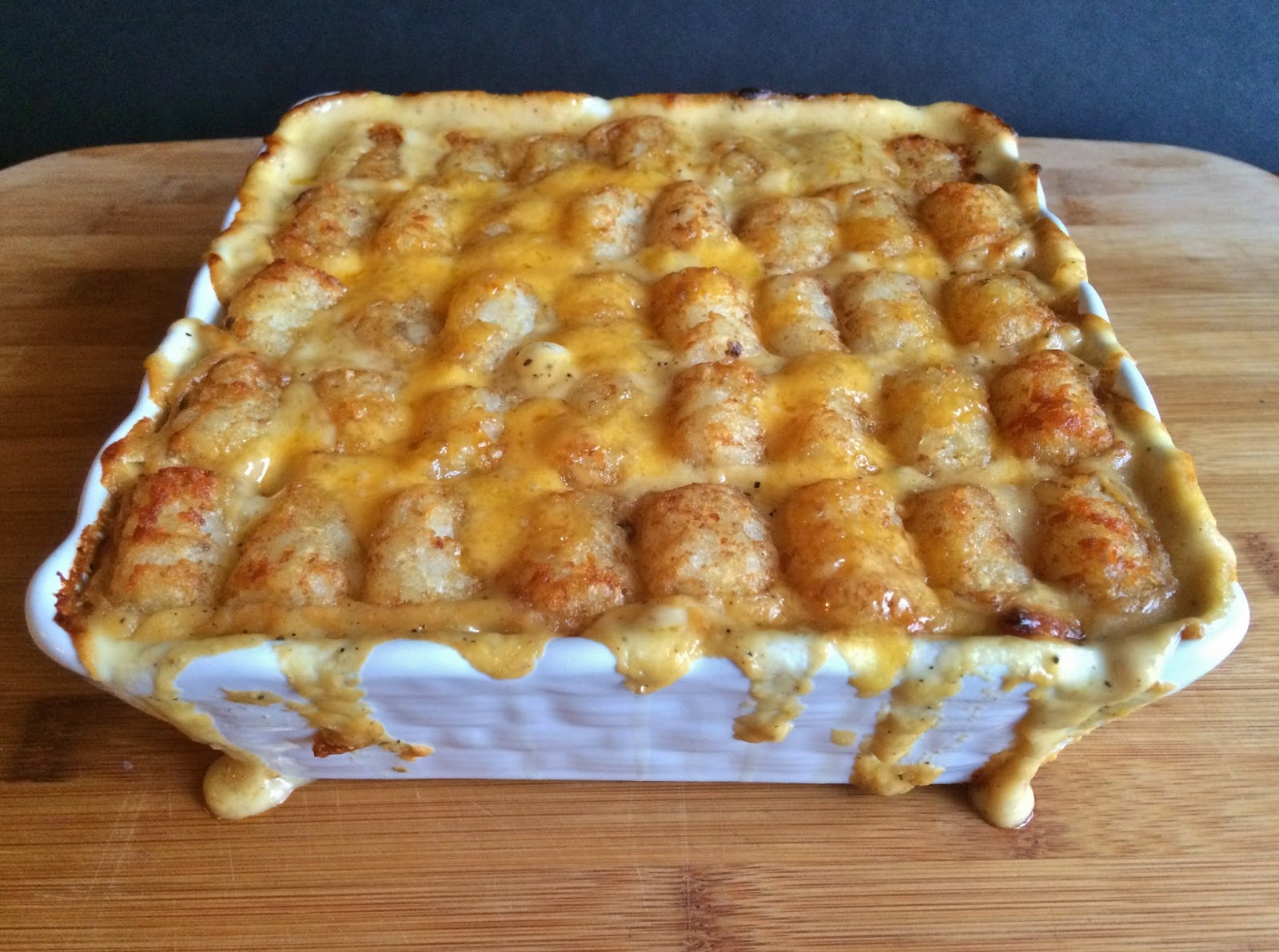 My Tiny Oven Cheesy Meatball TaterTot Casserole