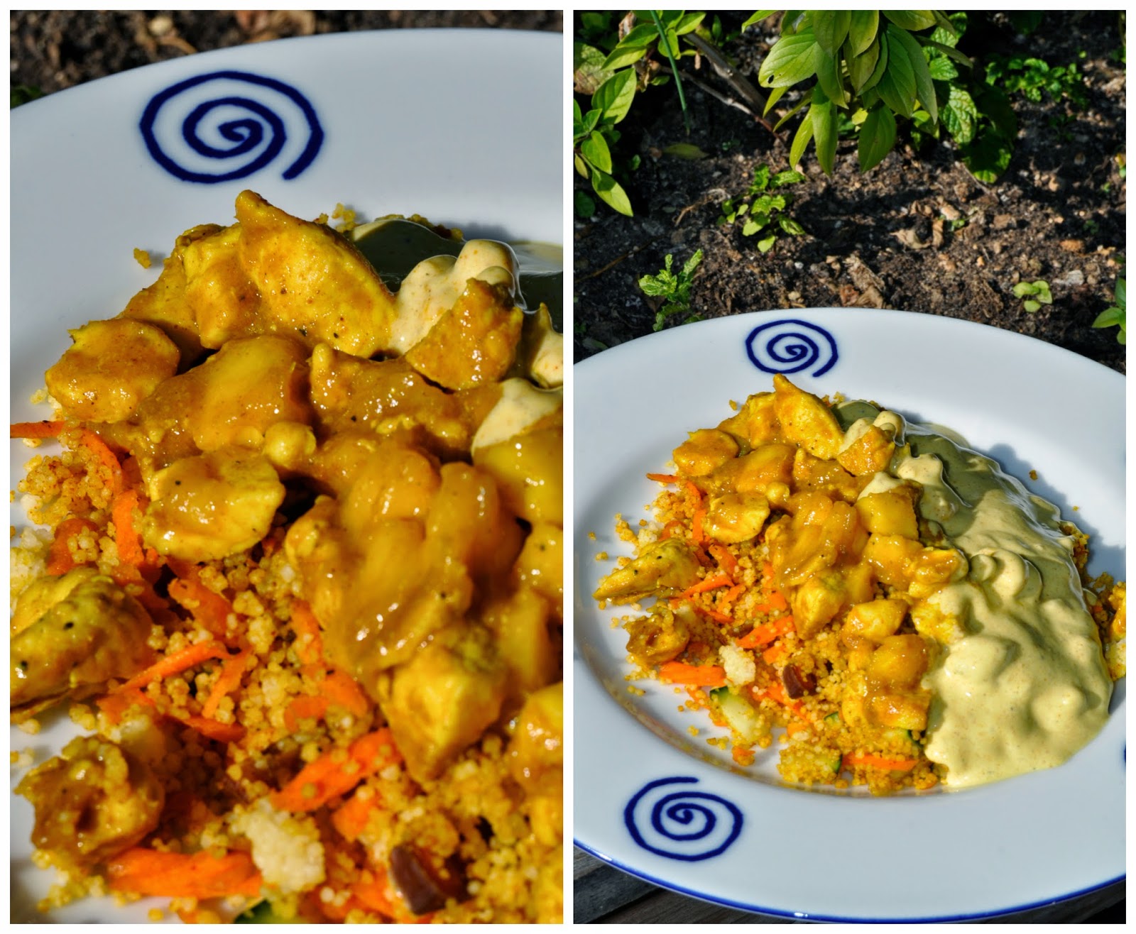 Petit et Gourmet Ensalada de Couscous con pollo, curry y mango / Cous