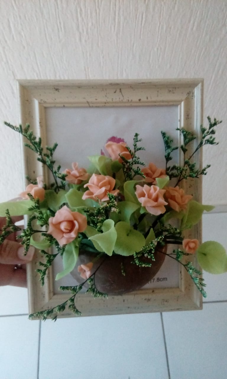 mis teji2 manualidades y reciclado. lindas flores hechas con migajon