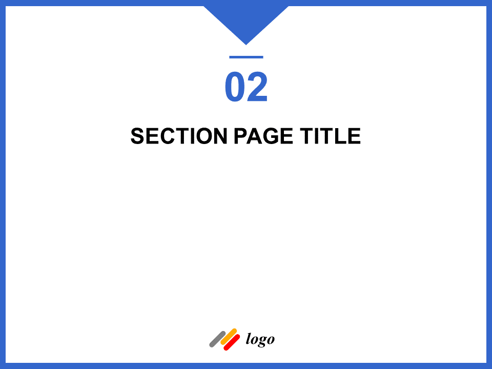 Download Inverted Triangle Blue Point PowerPoint Templates