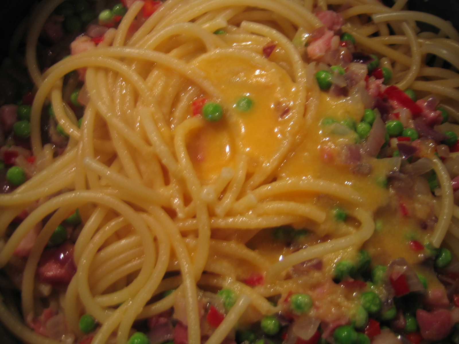 Some Of My Best Friends Are Pasta Heston's pea and pancetta spaghetti