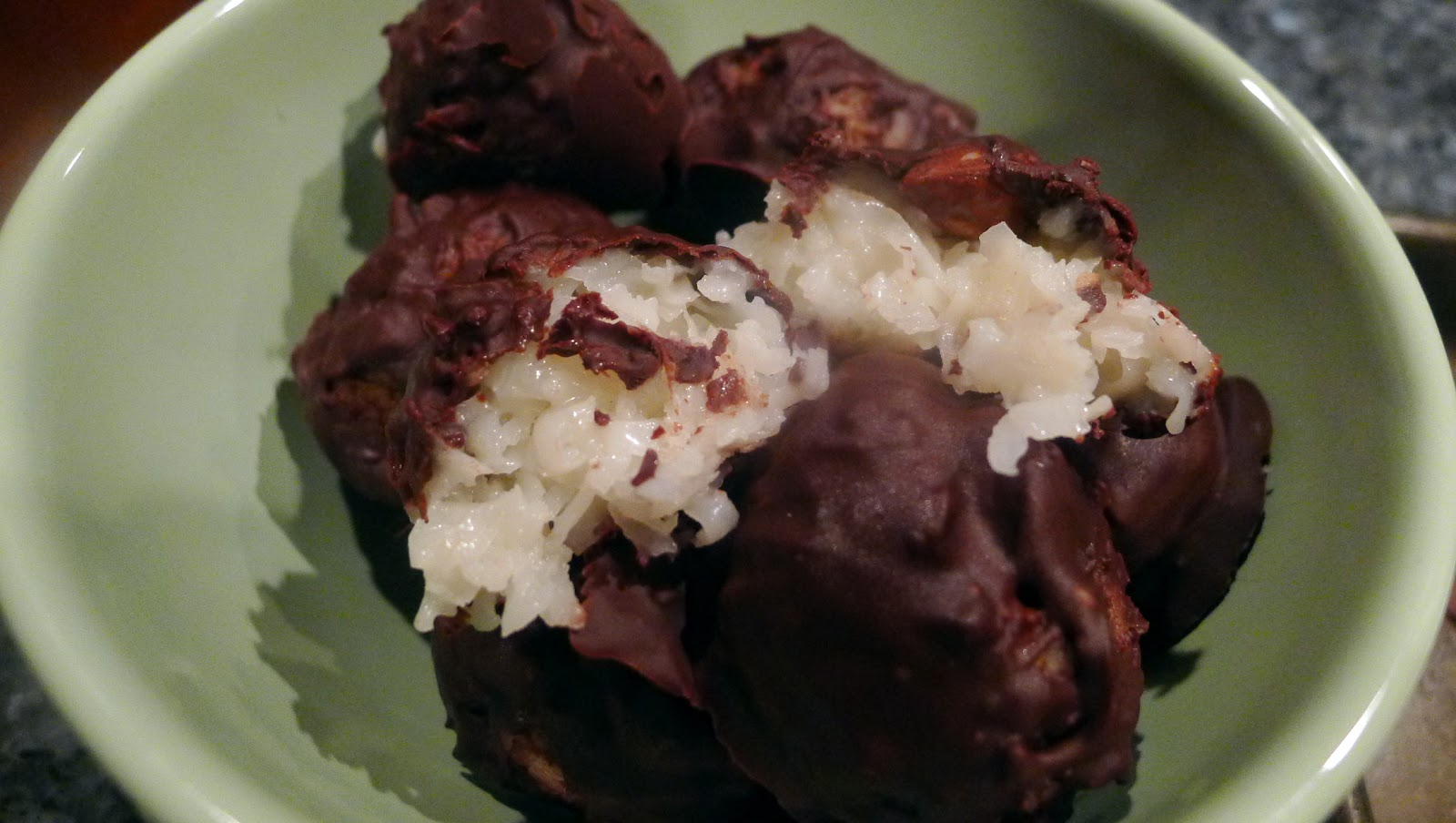 newFOOD tuesdayz Dark Chocolate "Almond Joys"