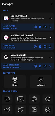 Vanced YouTube manager