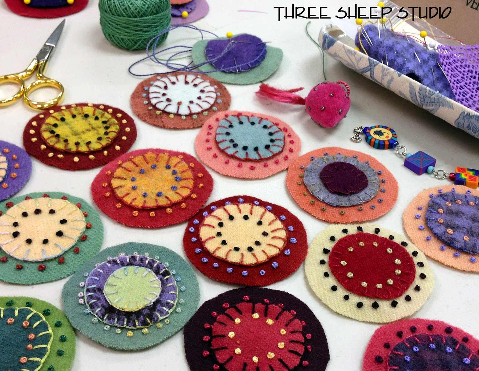 Three Sheep Studio Wool Pennies With Attitude...