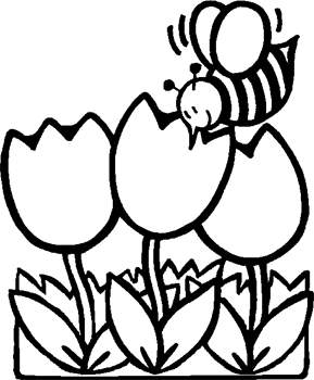 Flower Coloring Sheets on Tulips Flower Coloring Pages    Disney Coloring Pages