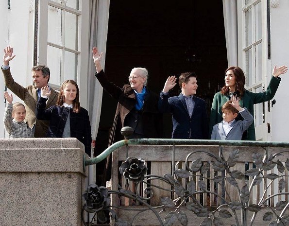 Crown Prince Frederik, Crown Princess Mary, Prince Christian, Princess Isabella, Prince Vincent and Princess Josephine
