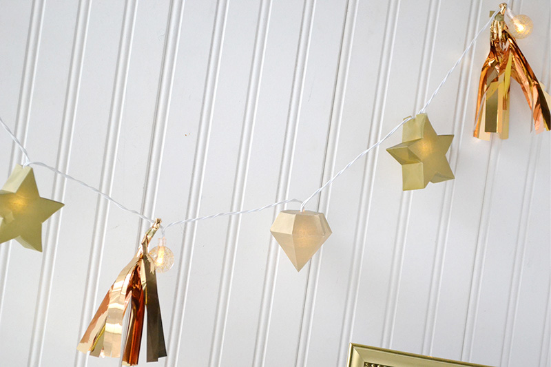 Aly Dosdall gold light strand garland