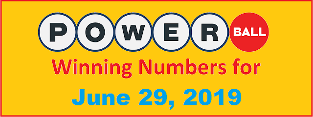 PowerBall Winning Numbers for Saturday, June 29, 2019