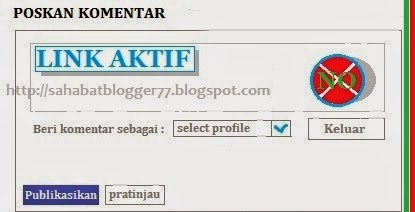 Gambar Menghapus Link Dengan Mengaktifkan Deteksi Komentar Spam