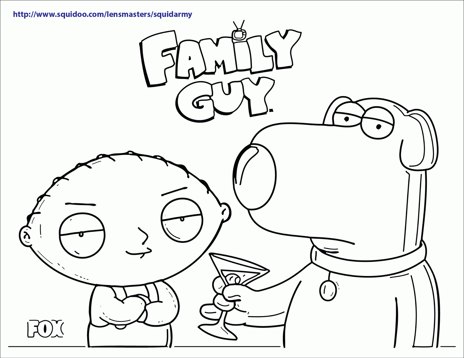 Free Printable Family Guy Coloring Pages Squid Army Free Printable Family Guy Coloring Pages Squid Army