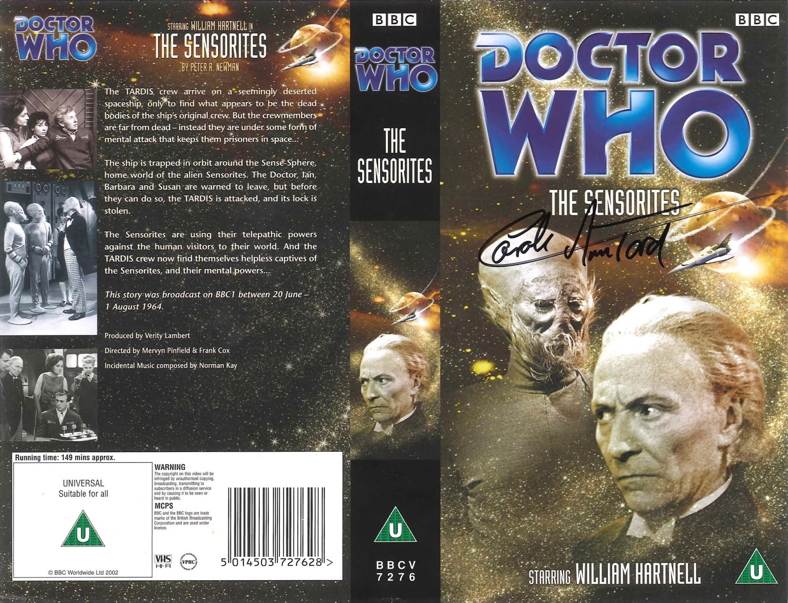 Dave's Doctor Who Collection Signed VHS Covers