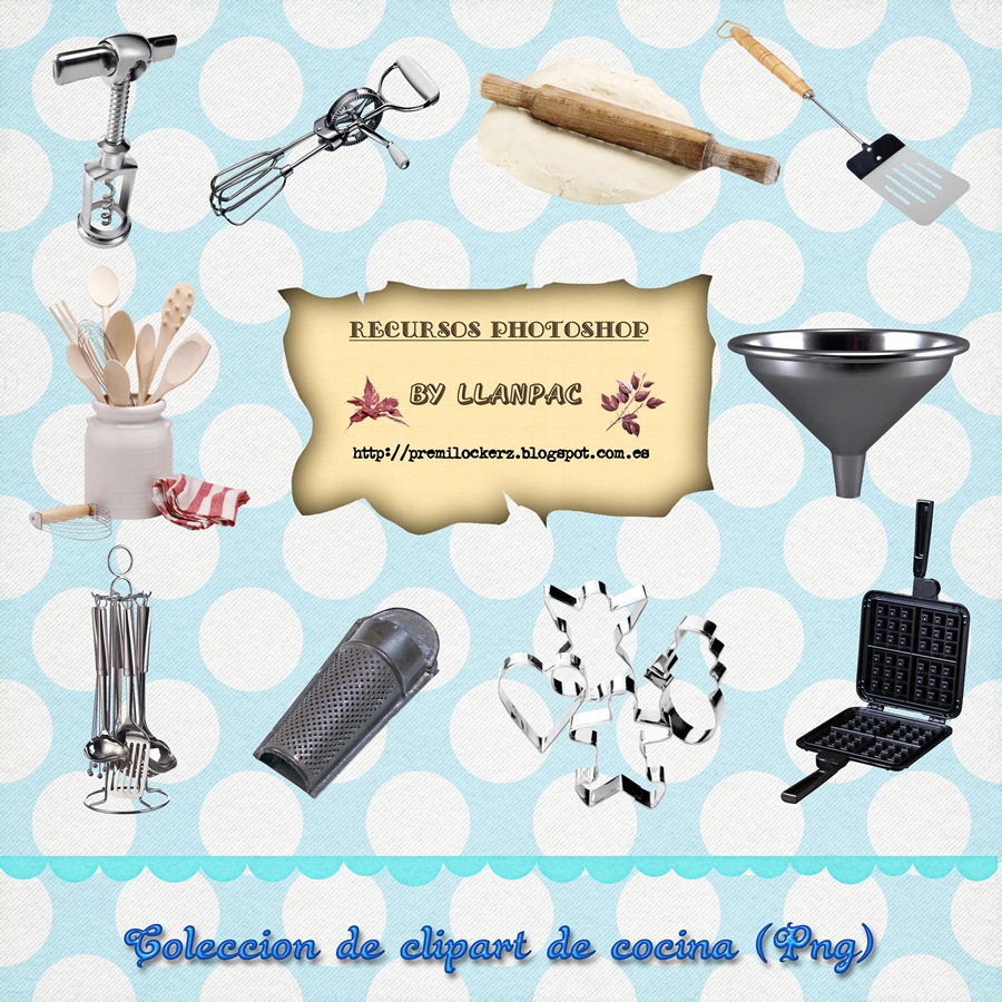 Recursos Photoshop Llanpac Coleccion De Clipart De Cocina Para