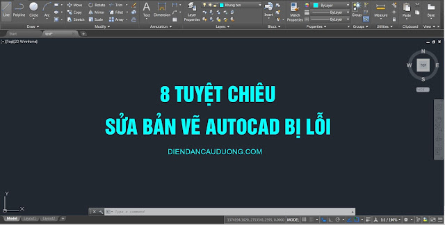 Sua ban ve autocad bi loi, recovery autocad