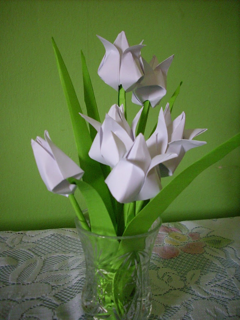 25+ Konsep Terkini Origami Bunga Tulip