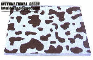 cows pattern bathroom rugs and rug sets