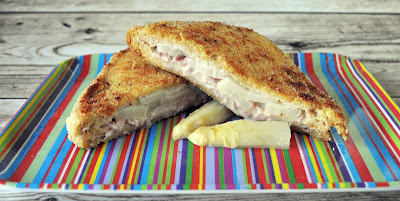 French Toast mit Schinken und Spargel