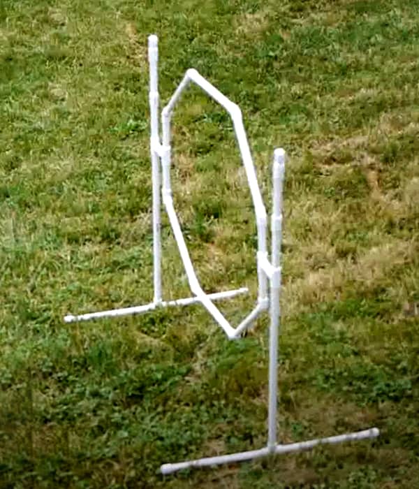 How can you build a dog agility course for under 50?