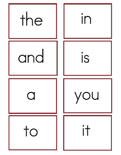 Kindergarten Worksheets: Kindergarten Sight Words Flash Cards
