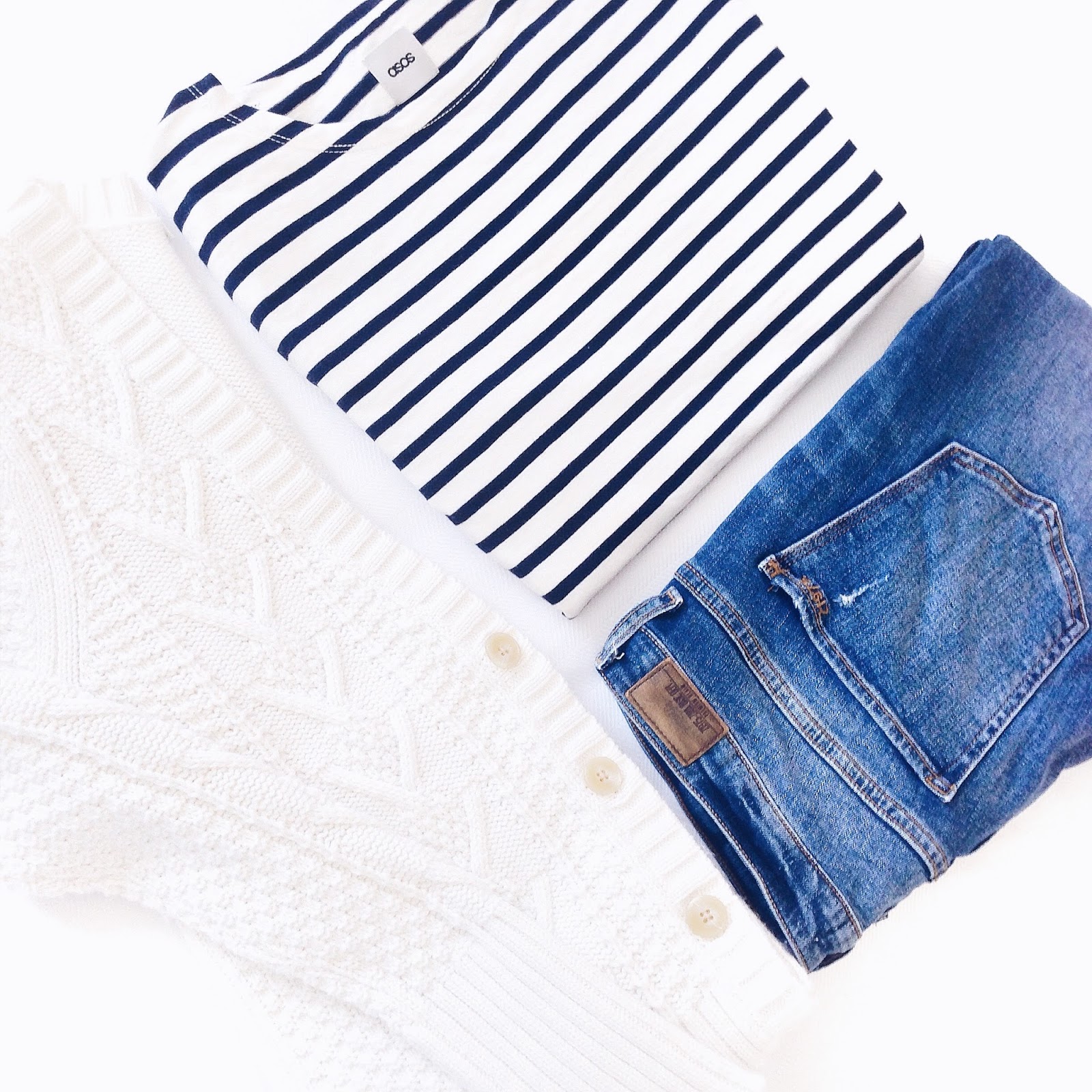 Nautical Stripes & Creamy Cable Knits Designing Gal