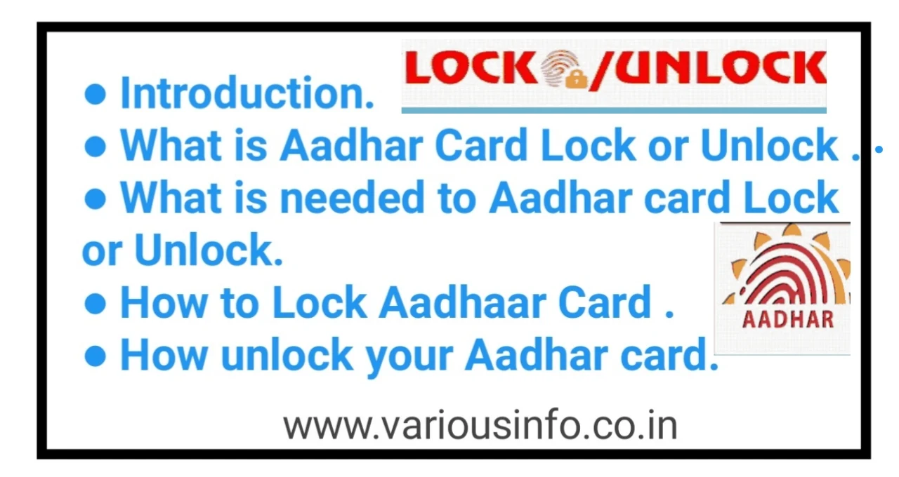 How to lock aadhar card-How to Aadhar Card Lock and Unlock with SMS.
