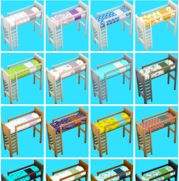 Sims 4 Bunk Bed Recolor