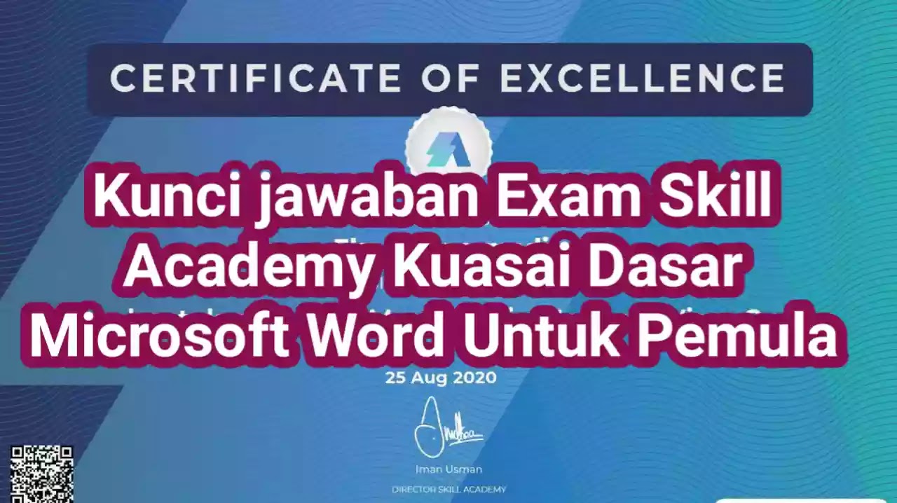 Kunci Jawaban Soal Exam Skill Academy