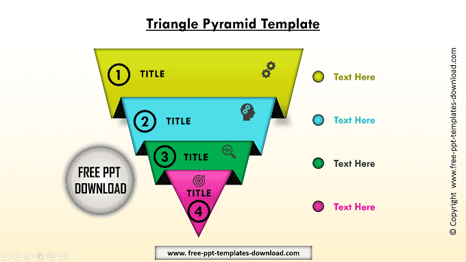Triangle Pyramid Template Dark