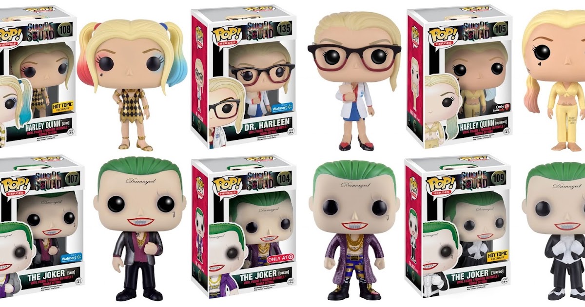 harley quinn and joker pop vinyl