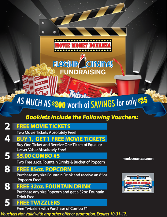 BSA Troop 20 Middleborough Flagship Cinemas Movie Booklet Fundraiser