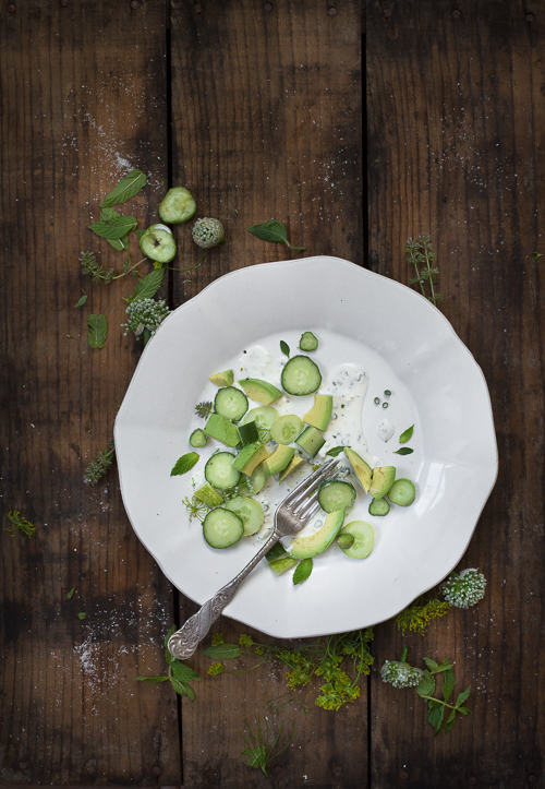 three little halves On Cucumbers and Watermelons Two Summer Salads