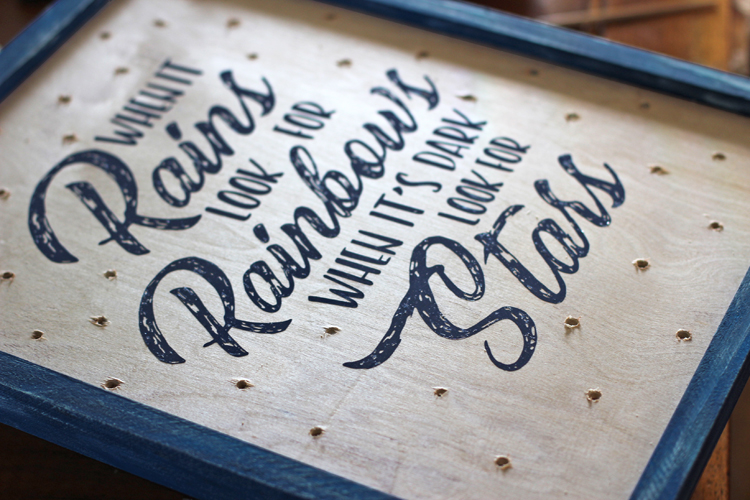 The Craft Patch How to Make A Lighted Wooden Sign