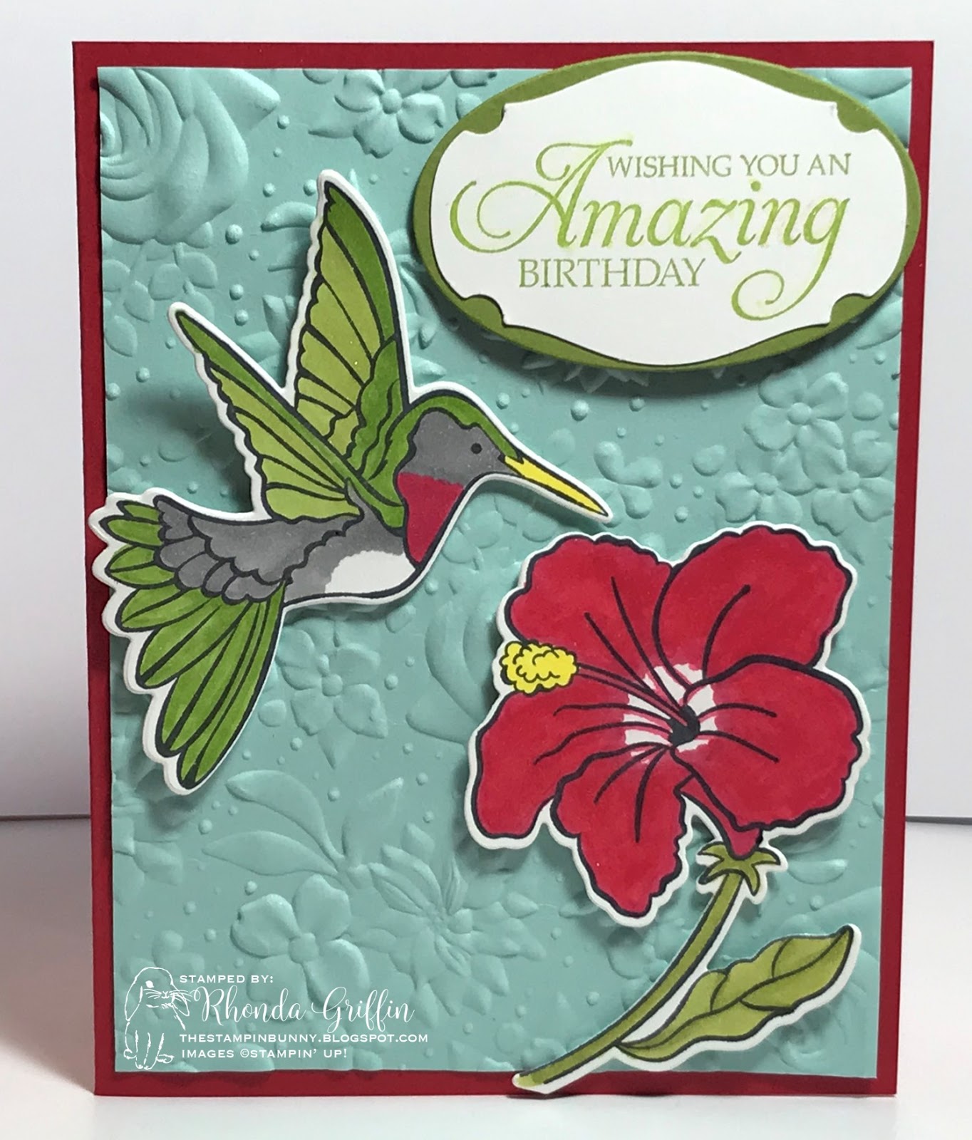 The Stampin' Bunny More Monday Humming Along Stampin' Up! Card