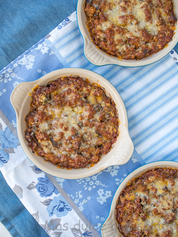 Berenjenas con carne en  Crock-Pot