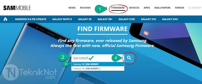 SamMobile'den Samsung Stock ROM indirme